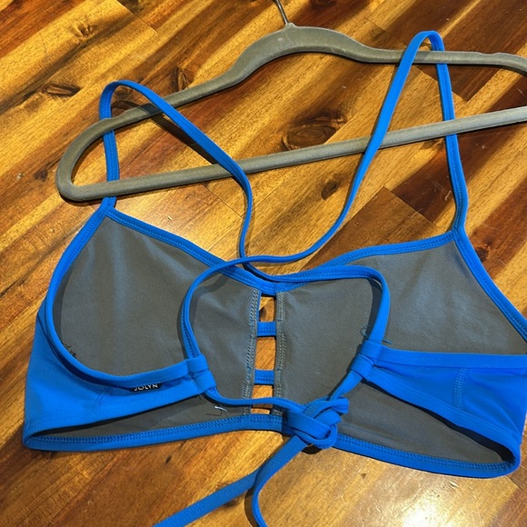 Jolyn Blue Bikini Set with Patterned Bottom - Picture 6 of 10